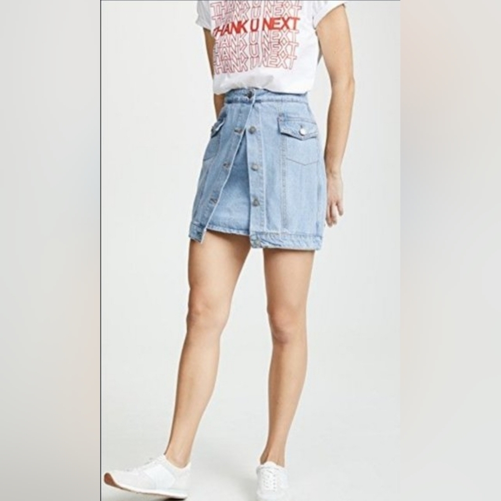 ❤️ C/MEO COLLECTIVE FOR THE STORY MINI DENIM / JEAN SKIRT, MEDIUM